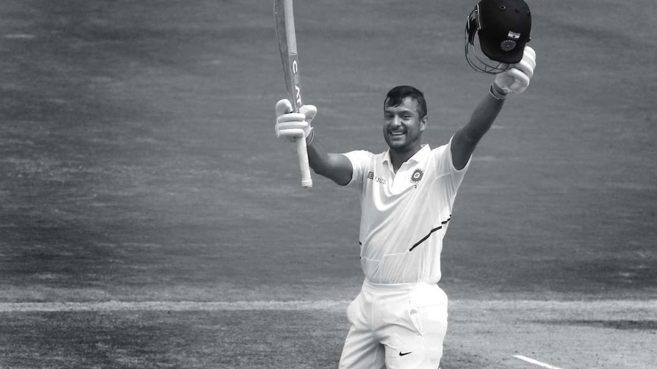 Mayank Agarwal's innings comes to an end