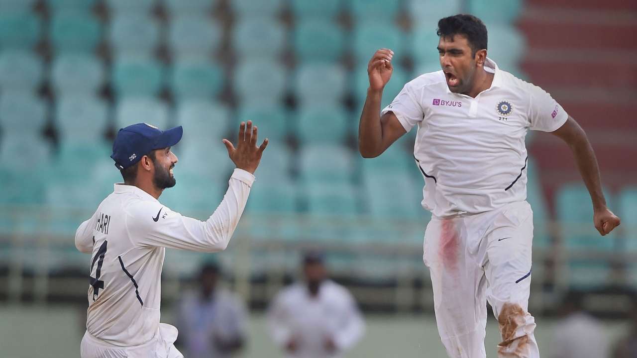 Six wickets for Ashwin as he sends Maharaj back for 9