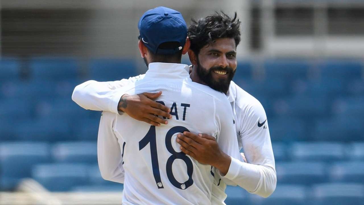 Jadeja gets the big wicket of Dean Elgar