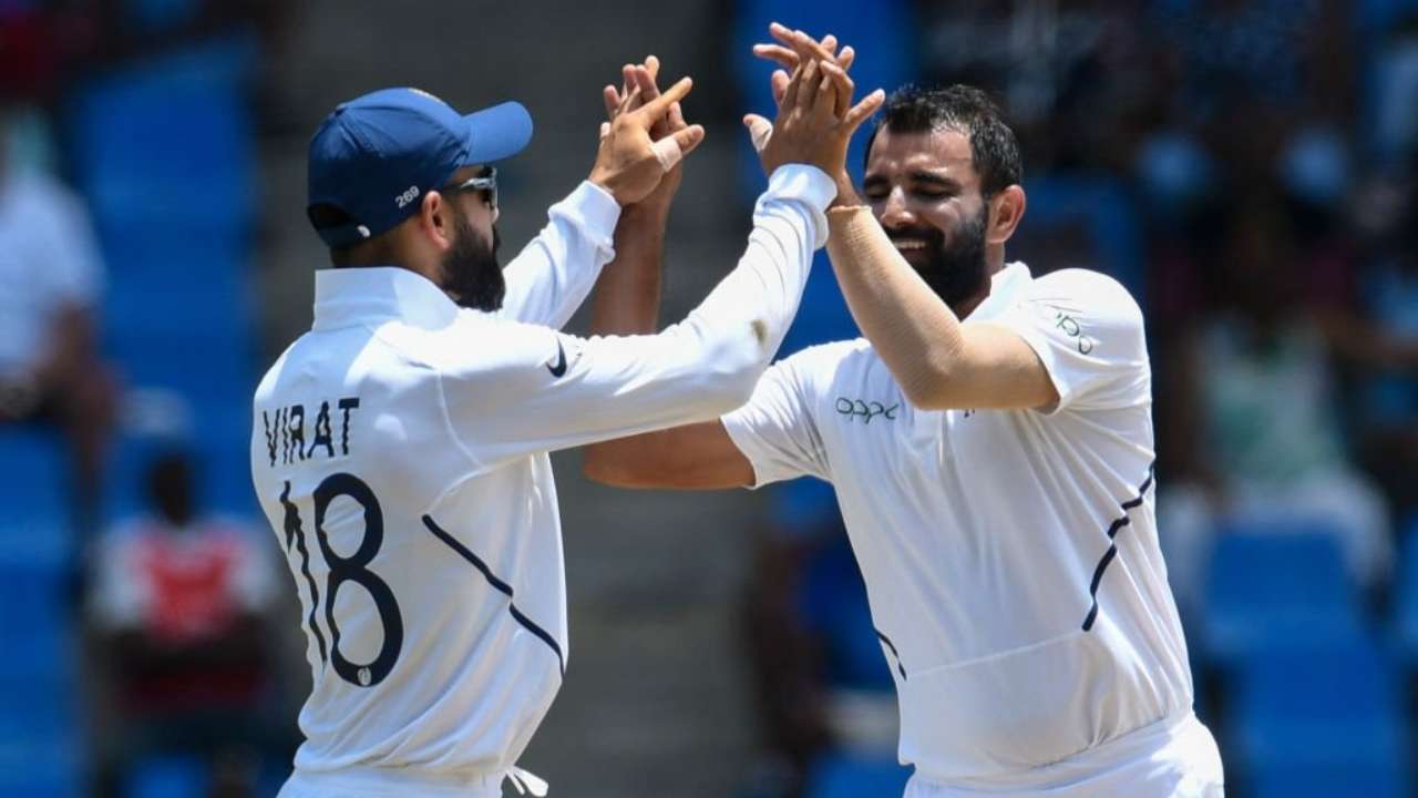 Mohammed Shami's gone past Temba Bavuma's defences