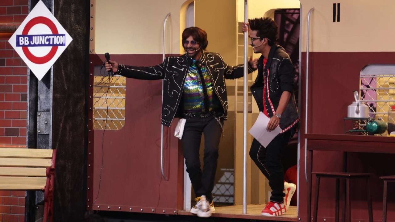 Sunil Grover and Harsh Limbachiyaa on the show