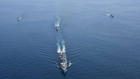 Ban Navy undertook Coordinated Patrol ahead of Vishakapatnam visit