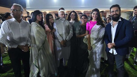Film personalities at PM Modi's residence