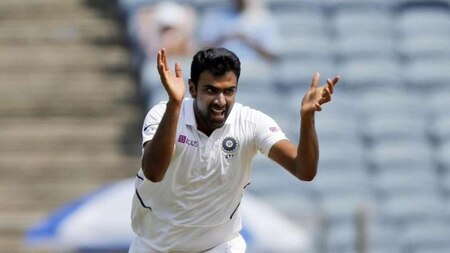 Ashwin gets his first wicket