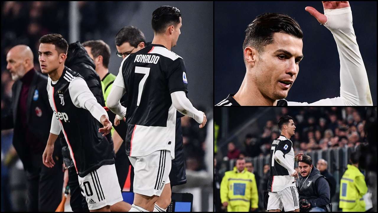 After Being Substituted Juventus Cristiano Ronaldo Leaves Allianz Stadium Before Final Whistle Against Ac Milan