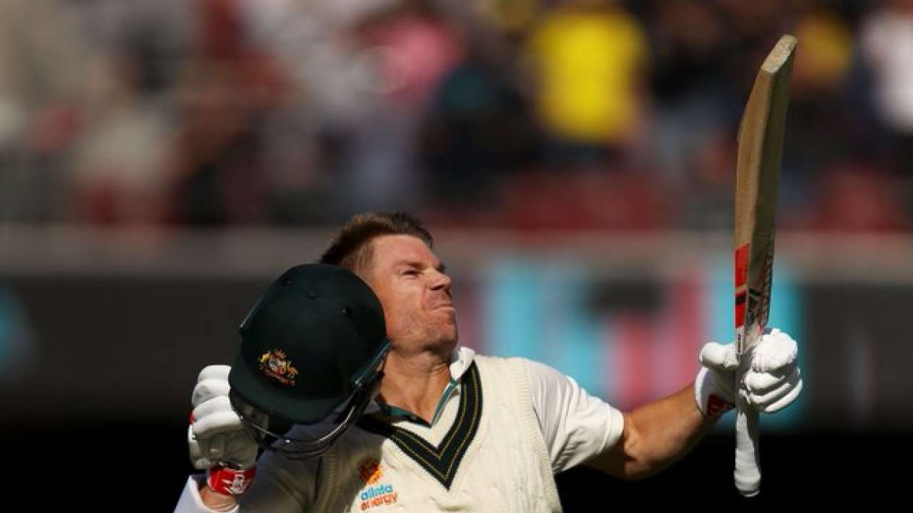 David Warner celebrates the latest triple centuries scored in the last decade. (Credits: Twitter)