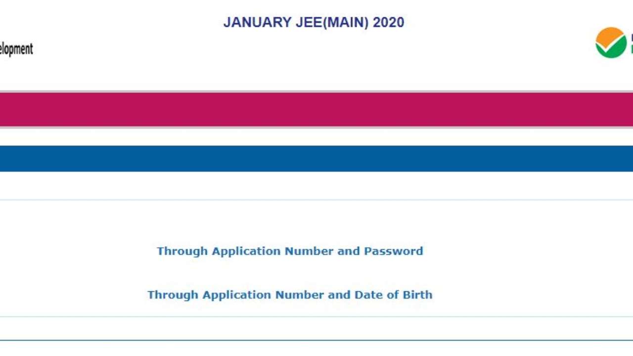 Jee Main 2020 Admit Card Released Check Jeemain Nta Nic In