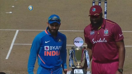West Indies win the toss and opt to field.