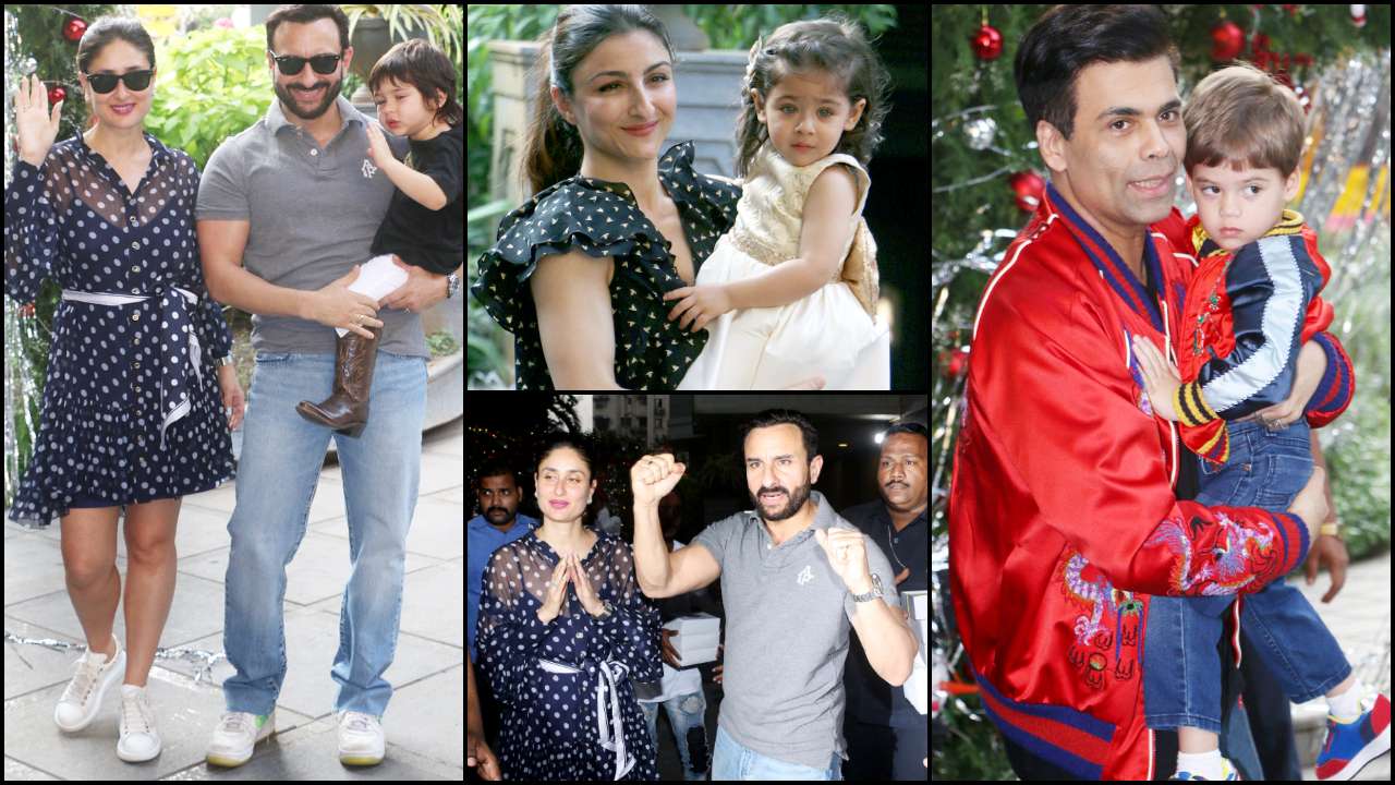 Taimur Ali Khan birthday bash: Saif Ali Khan-Kareena Kapoor Khan host  Christmas-themed party; Bollywood celebs attend