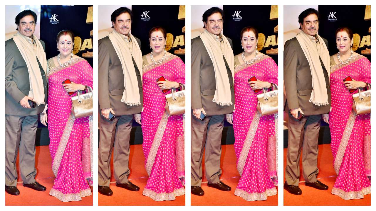 Shatrughan Sinha, Poonam Sinha show up to support daughter Sonakshi Sinha