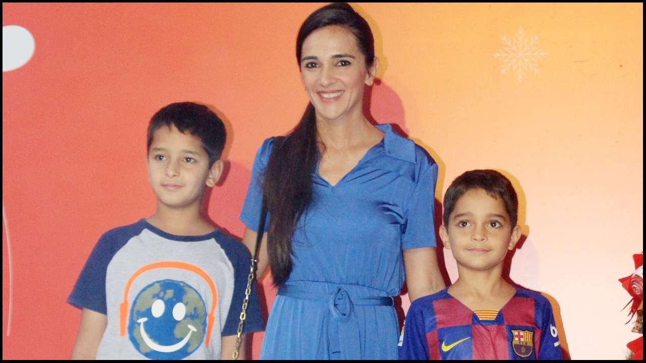 Tara Sharma with kids