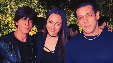 Shah Rukh Khan, Salman Khan and Sonakshi Sinha's photo together