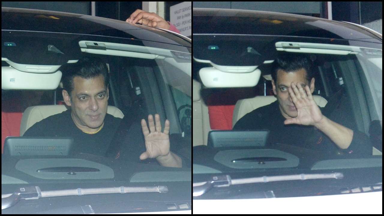 Salman Khan arrives with Iulia Vantur