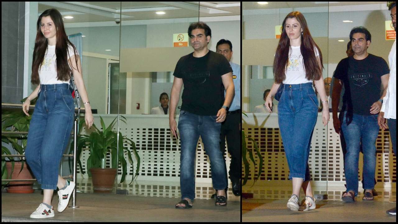 Arbaaz Khan visits with girlfriend too