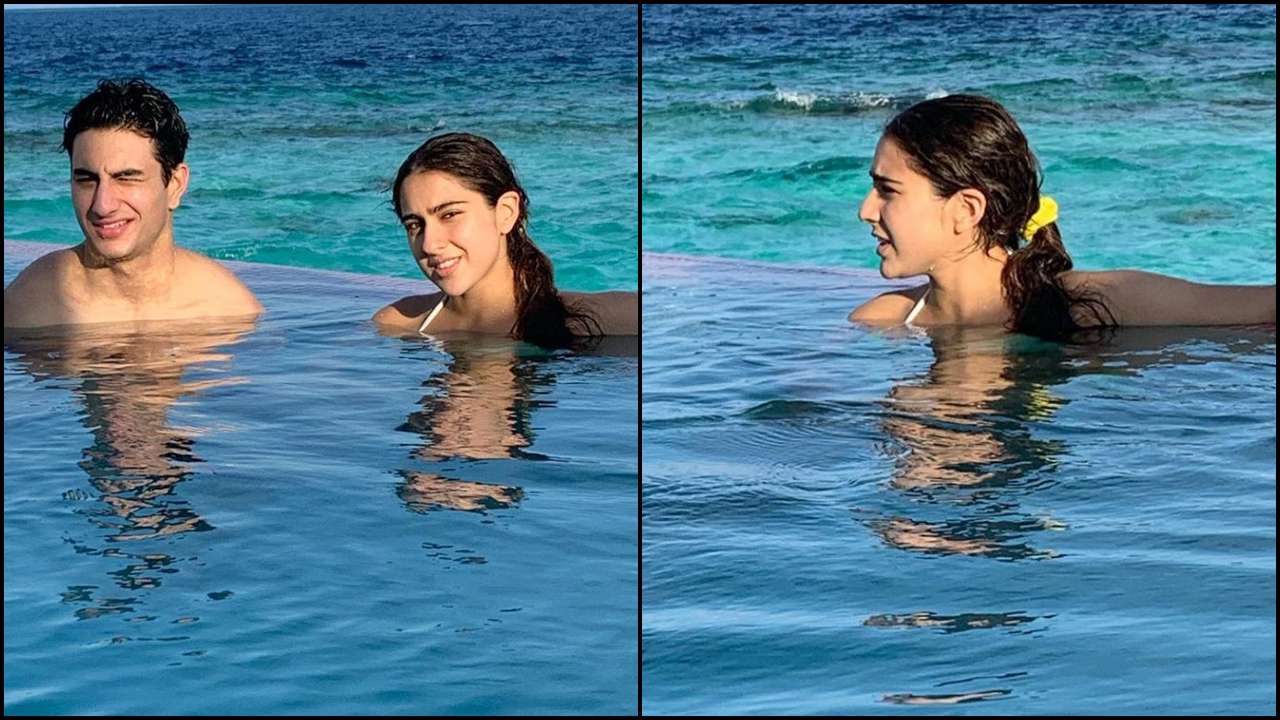 Sax Xxx Photos Sara Ali Khan Full Hd - Water baby! Sara Ali Khan flaunts her beachy figure in stylish bikinis  during Maldives vacation