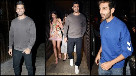 Vicky Kaushal interacts with Ananya Panday, Kartik Aaryan snapped too