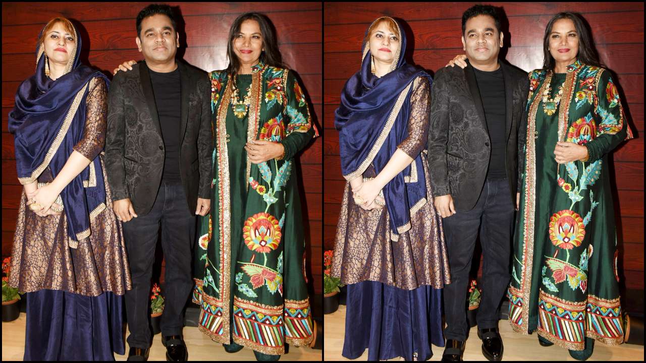 AR Rahman with wife Saira Banu