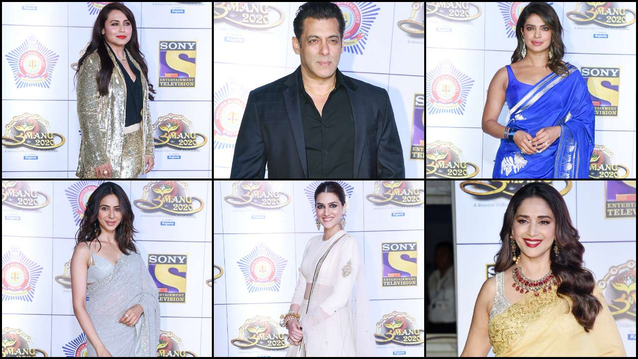 Umang 2020: Salman Khan sports handsome look; Madhuri Dixit, Rani Mukerji, Priyanka Chopra, Rakul, Kriti turn heads