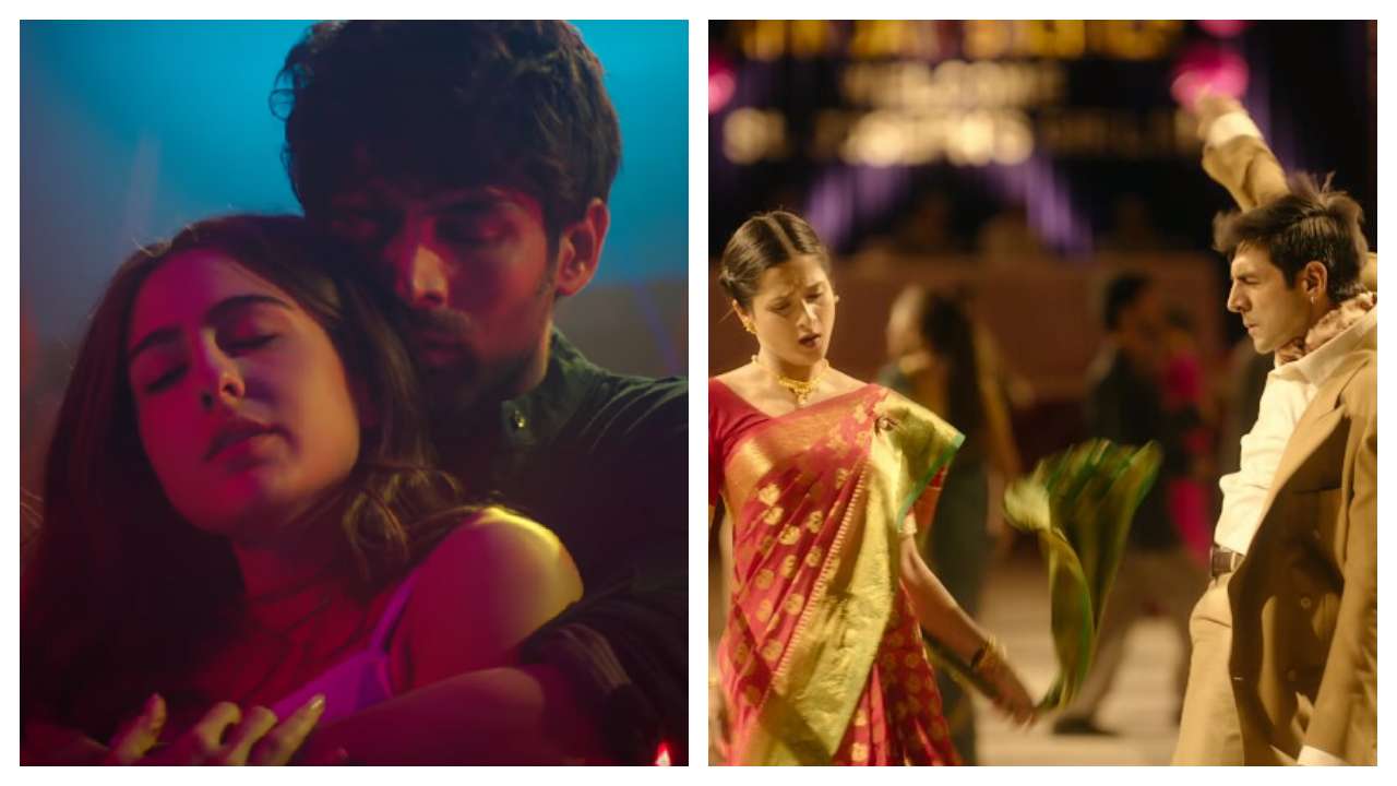 'love aaj kal' song 'shayad': kartik aaryan romances sara ali khan & arushi sharma in soulful first track