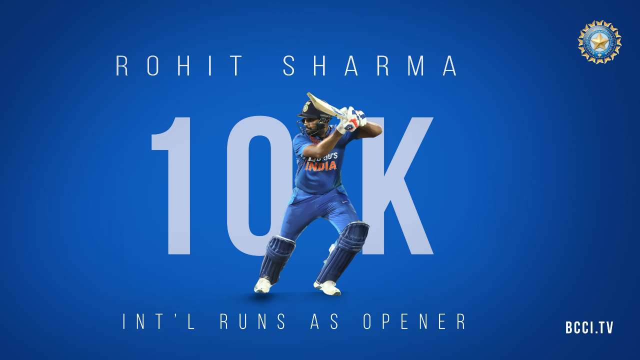 Ind Vs Nz Rohit Sharma Becomes Fourth Indian To Reach 10 000 Run Mark As Opener
