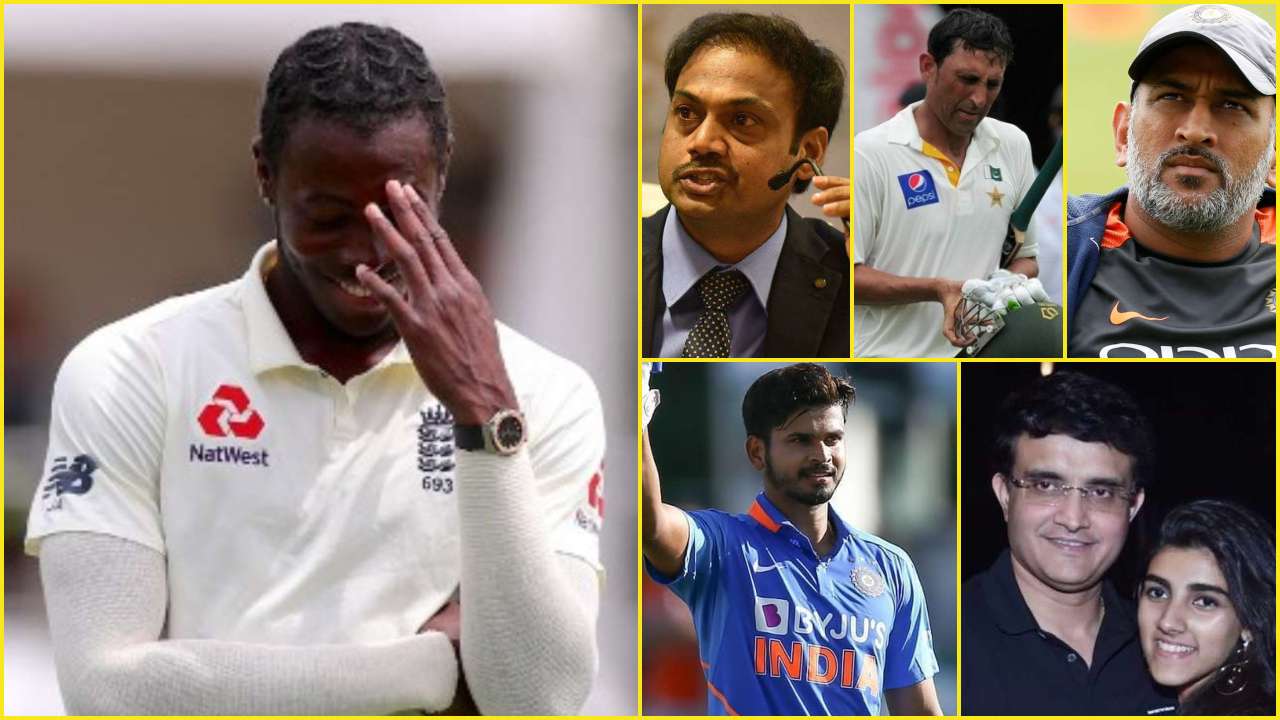 Jofra Archer, MS Dhoni, MSK Prasad, Sourav Ganguly, Younis Khan