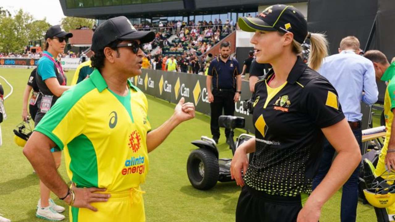 Sachin Tendulkar and Ellyse Perry