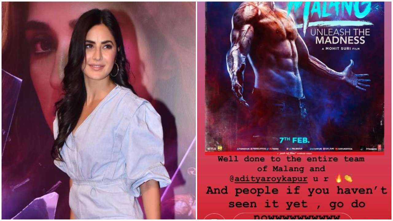 Katrina Kaif goes gaga over Aditya Roy Kapur, Disha Patani starrer 'Malang', urges fans to watch film