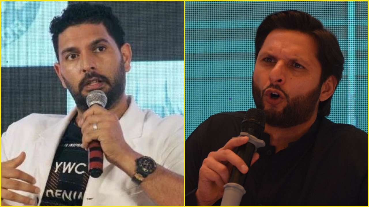 Yuvraj Singh and Shahid Afridi