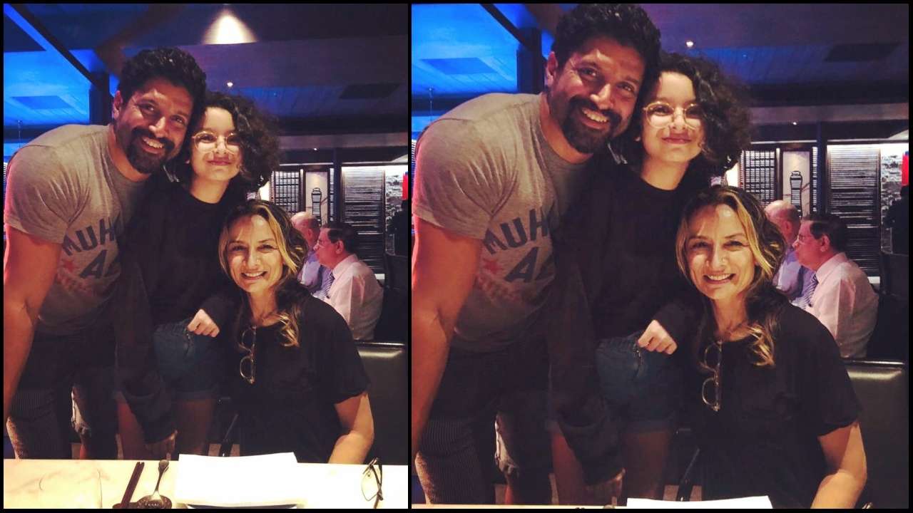 Adhuna And I Always Have Your Back Farhan Akhtar Reunites With Ex Wife For Daughter Akira S Birthday He married adhuna bhabani in 2000 and the couple had two children named shakya and. farhan akhtar reunites with ex wife for