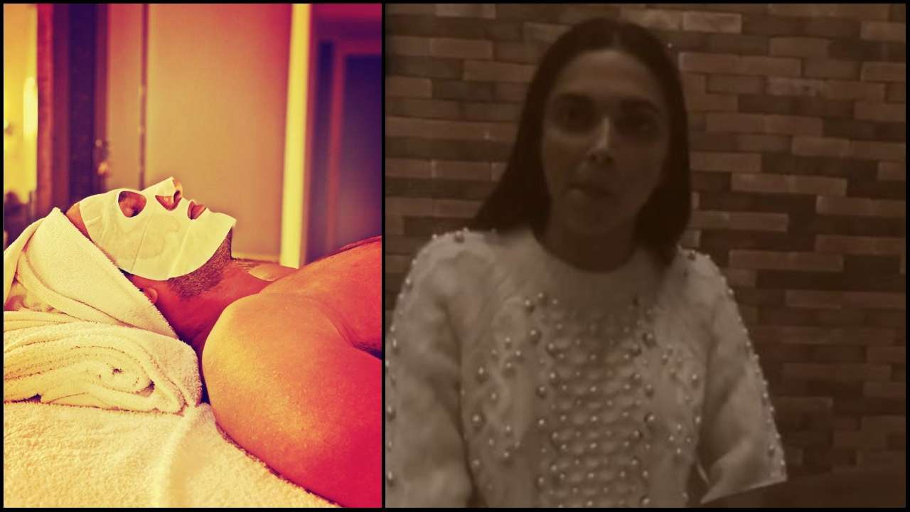 Deepika Padukone teases Ranveer Singh's facial session