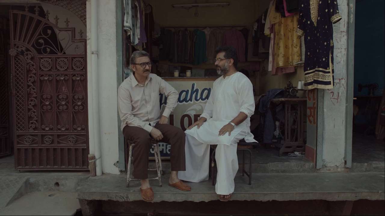 Neeraj Kabi and Danish Husain in a still from Taj Mahal 1989