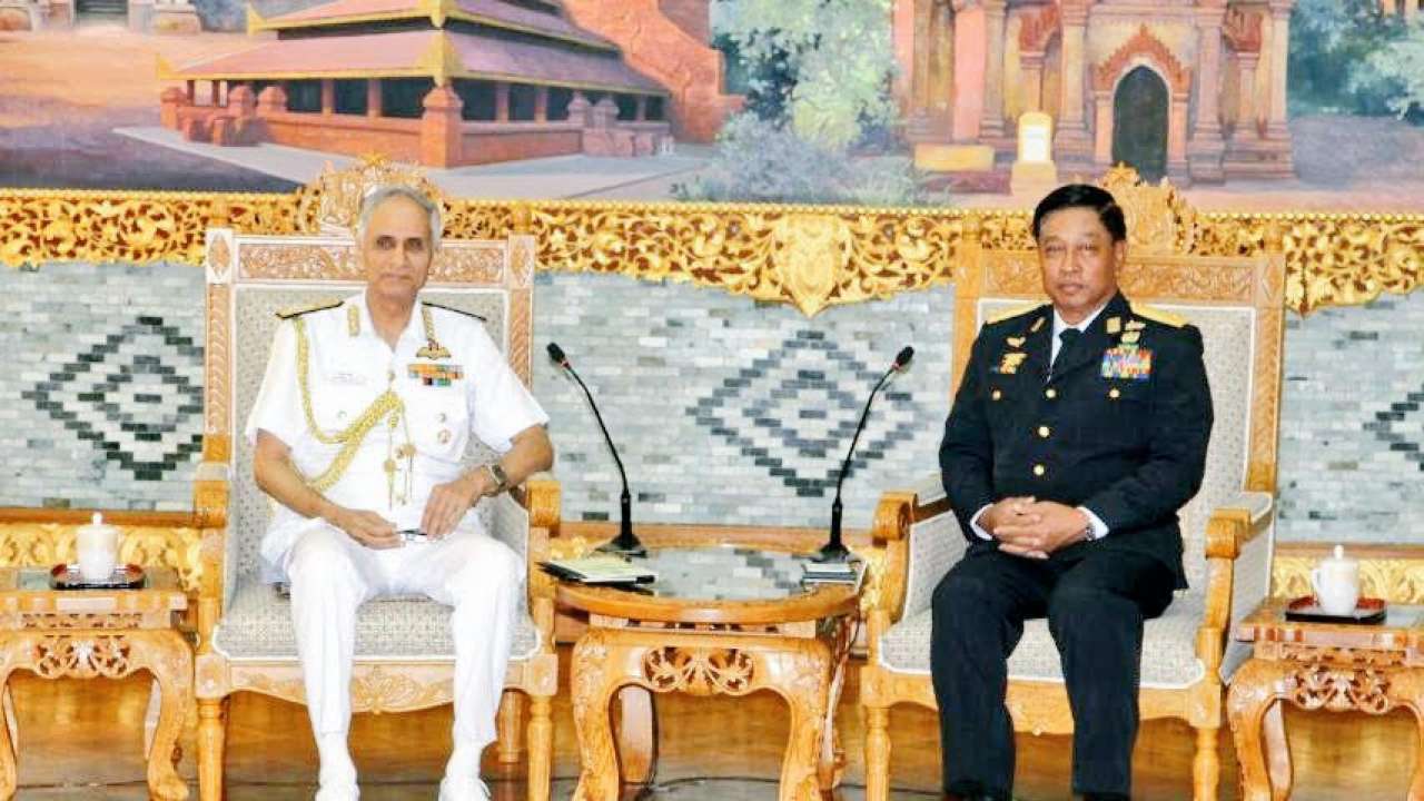 Navy Chief meets Admiral Tin Aung San Commander-in-Chief of Myanmar Navy