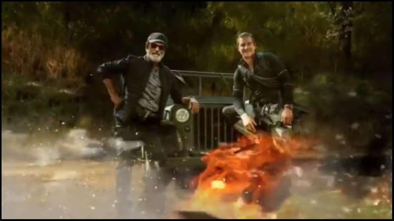 'Man vs Wild' motion poster: Bear Grylls introduces Rajinikanth to TV