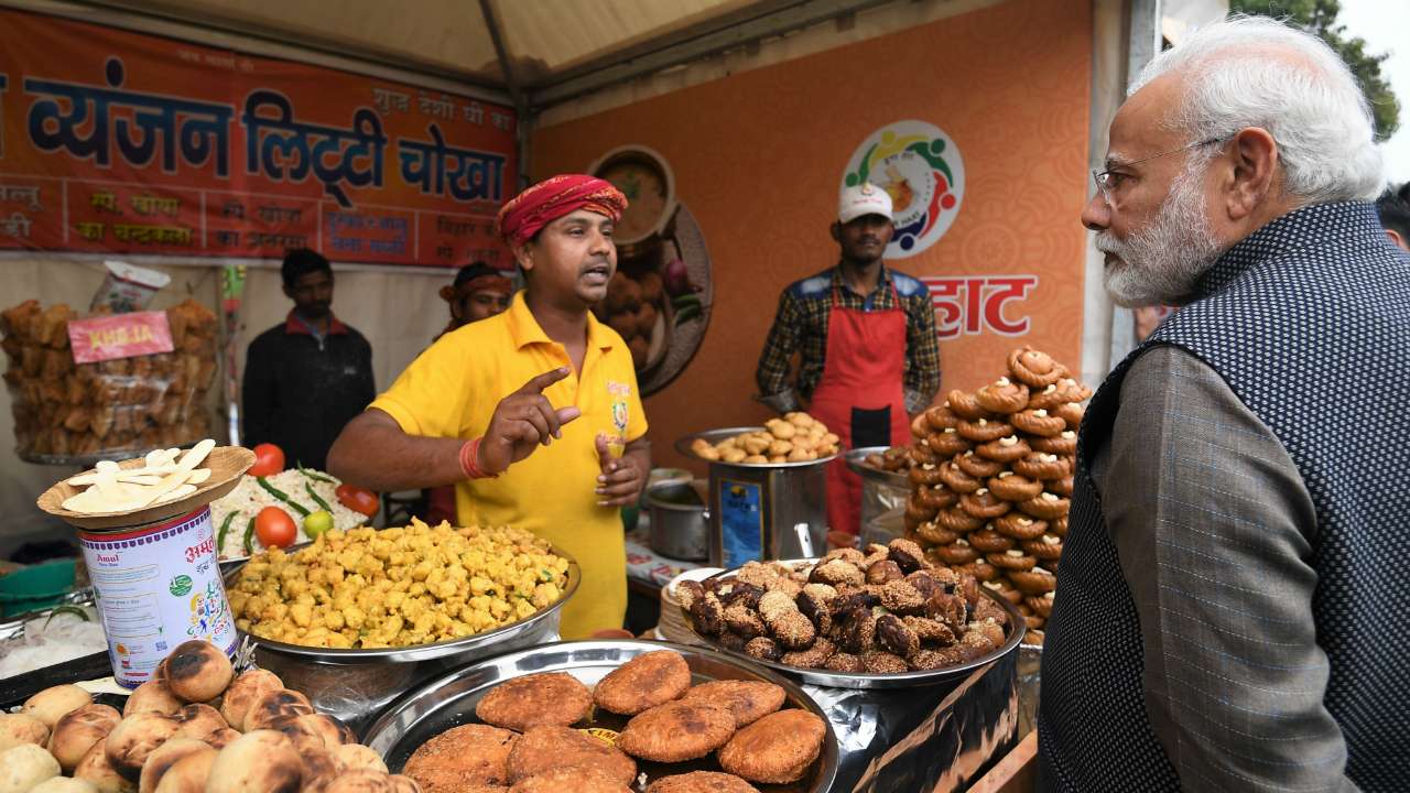 PM Modi visits 'Hunar Haat' in Delhi; interacts with artisans, enjoys  'litti chokha'