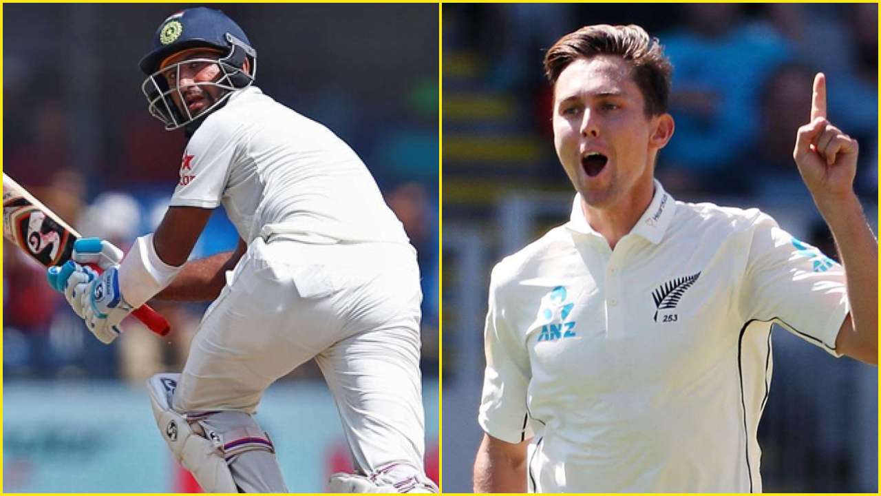 Cheteshwar Pujara and Trent Boult