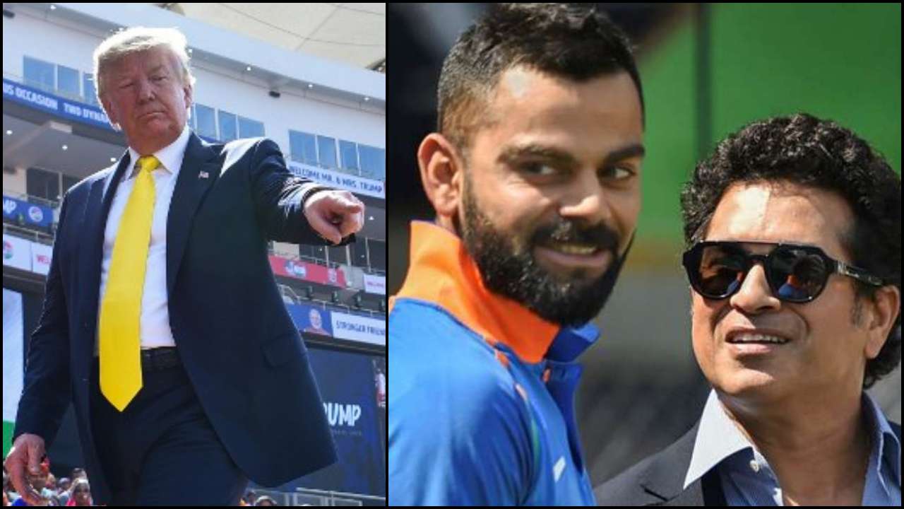 Donald Trump, Virat Kohli and Sachin Tendulkar