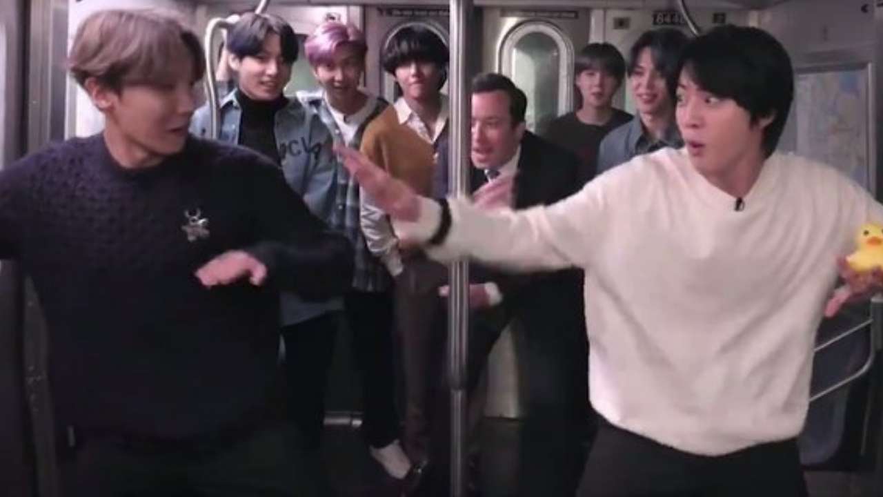 The Tonight Show Starring Jimmy Fallon's Subway Olympics with BTS