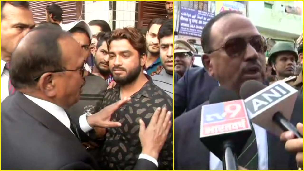 National Security Adviser Ajit Doval interacted with locals in Northeast Delhi's Maujpur on Wednesday