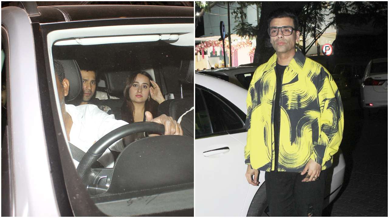 Pics: varun dhawan, natasha dalal, karan johar, arjun, janhvi kapoor & others attend shashank khaitan's birthday bash