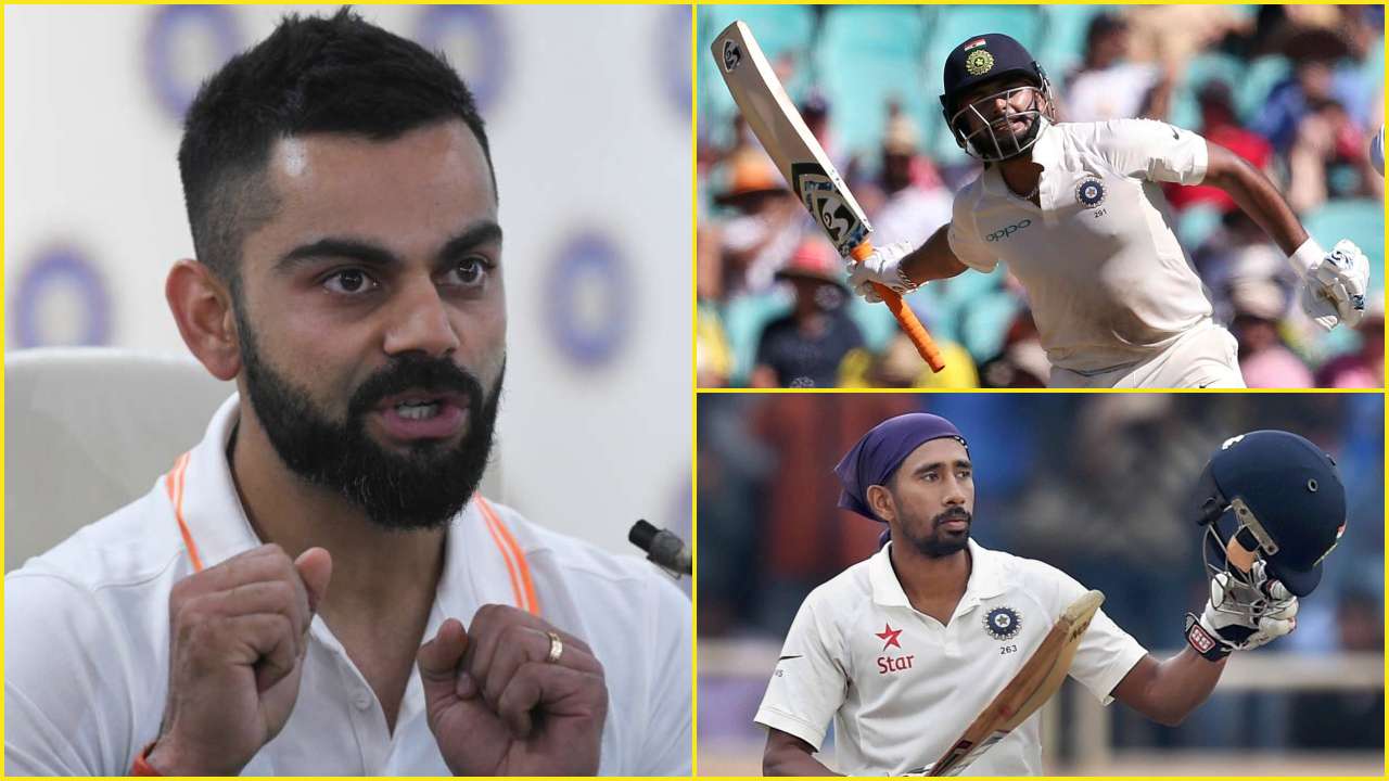Wriddhiman Saha, Virat Kohli, Rishabh Pant