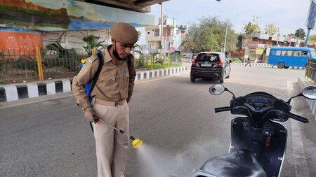 Sanitisation work was carried out in Jammu & Kashmir