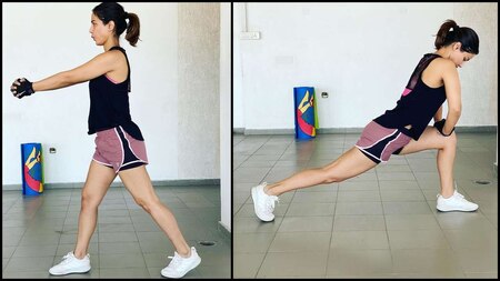 Hina Khan makes the most of her quarantine with workout