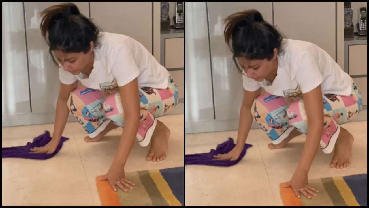 Hina Khan takes up household work, asks to give maids a break