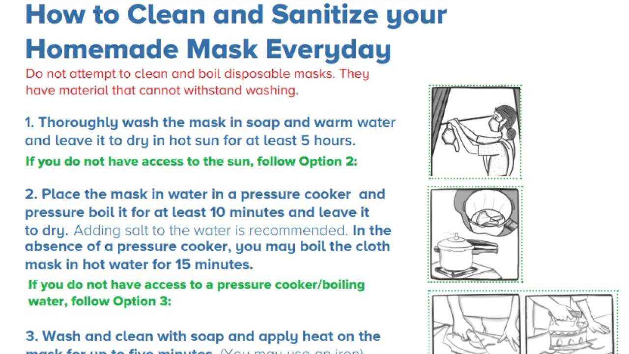 How To Clean And Sanitize Your Homemade Mask