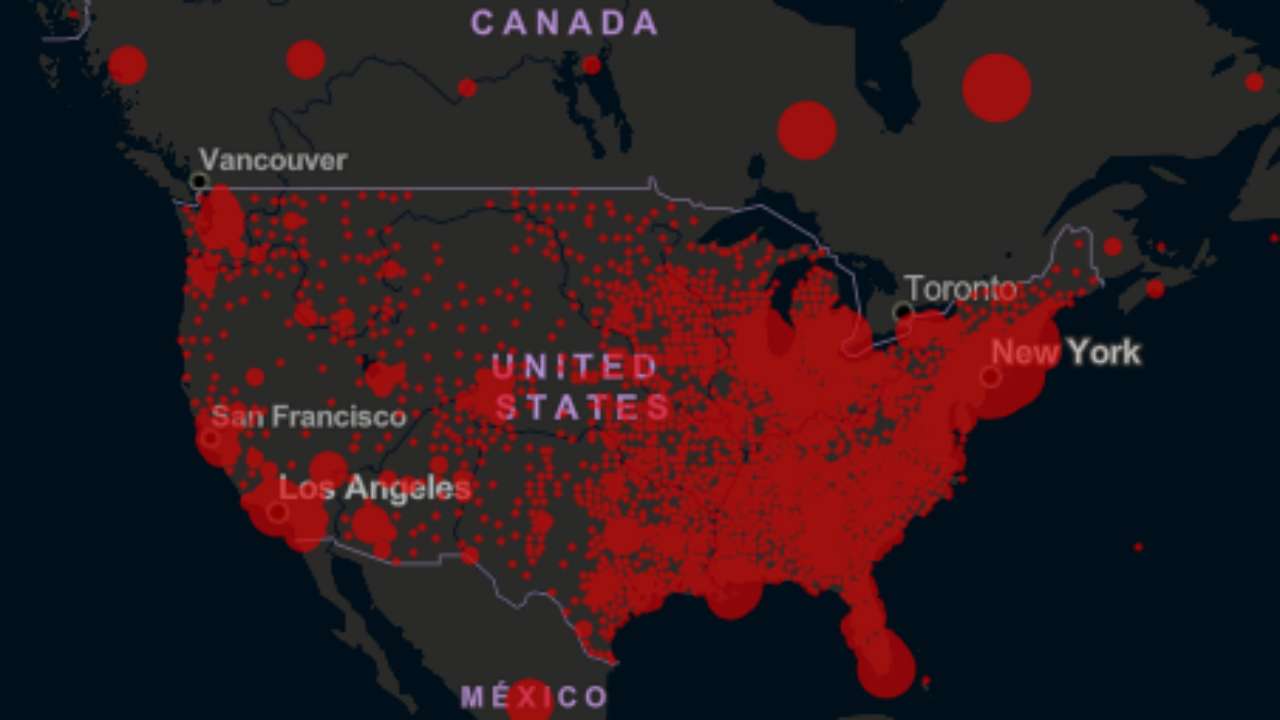 Coronavirus Map Today Usa