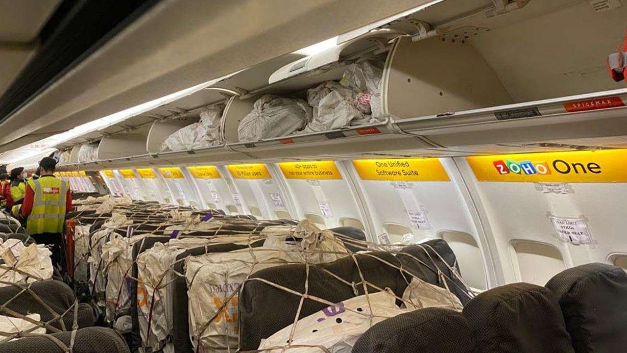 SpiceJet operates India’s first cargo-on-seat flight