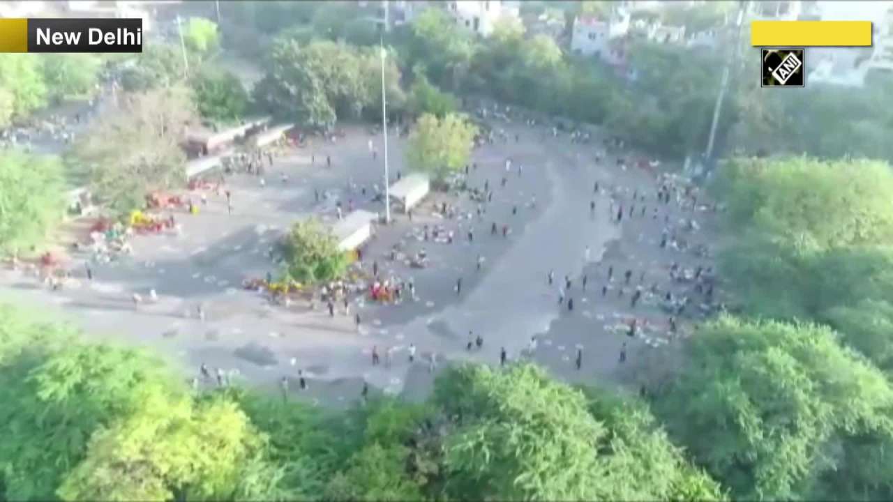 COVID19 Mehrauli Sabzi Mandi temporarily relocated around Mehrauli