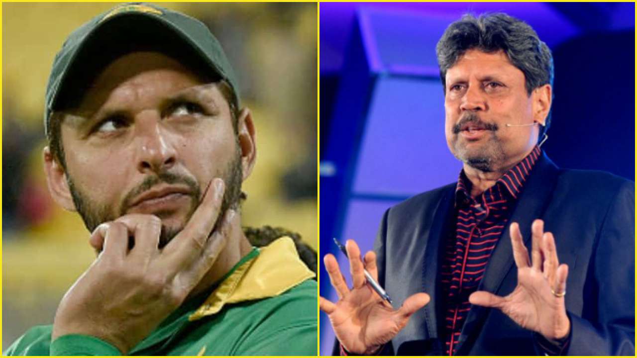 Shahid Afridi and Kapil Dev