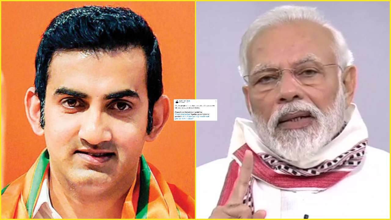 Gautam Gambhir, Narendra Modi
