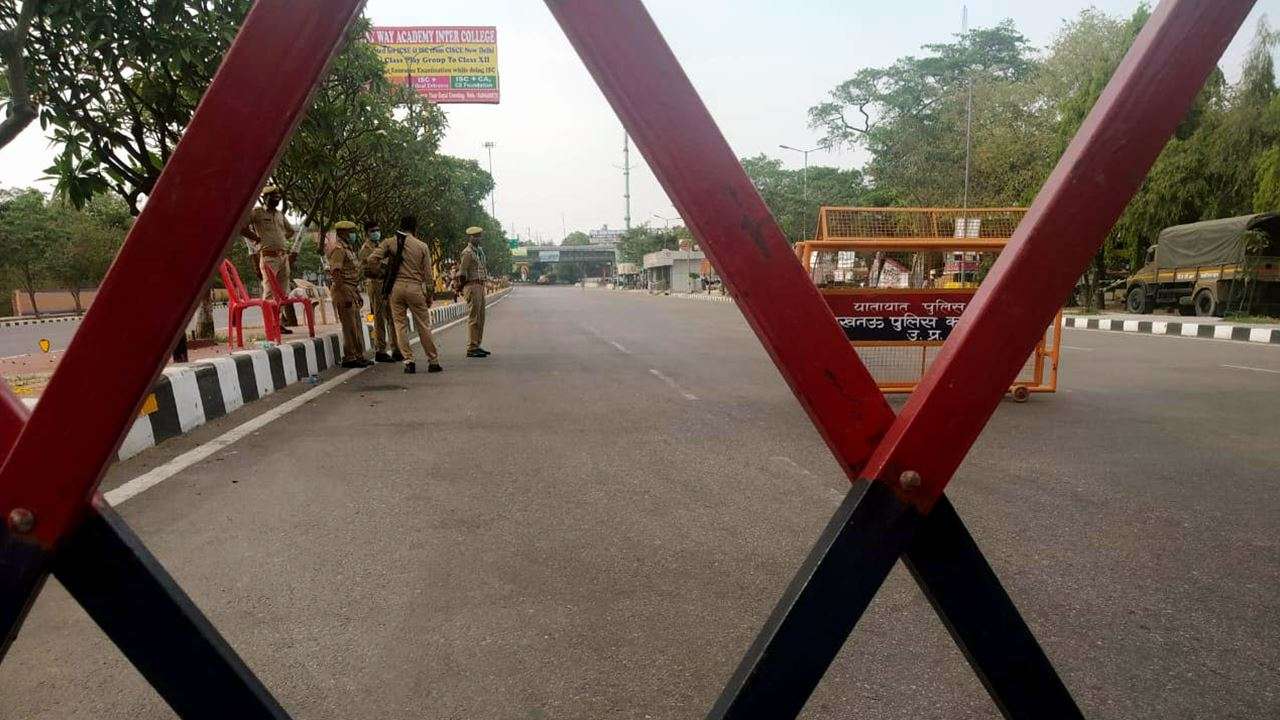 A visual from Lucknow on the 21st day of  lockdown